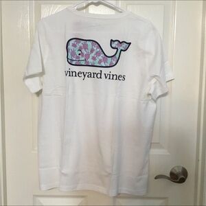 Vineyard Vines Turtle Whale White Short Sleeve Tee Women’s XL
